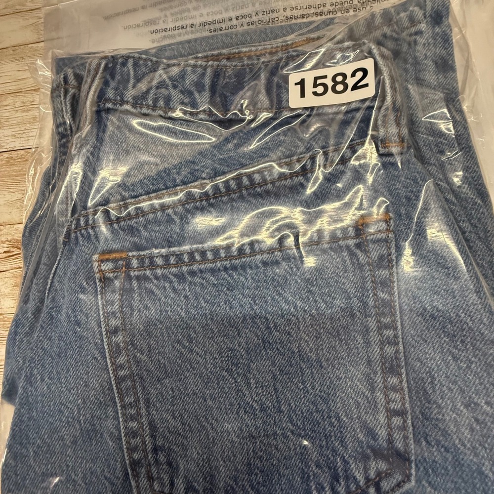 Abercrombie & Fitch Loose High Rise Jeans Womens 25/0R Blue Curve Love 1582 - Picture 4 of 9
